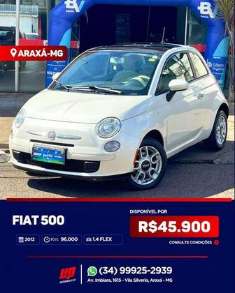 FIAT 500 1.4 CULT 8V FLEX 2P MANUAL FIAT 500 1.4 CULT 8V FLEX 2P MANUAL